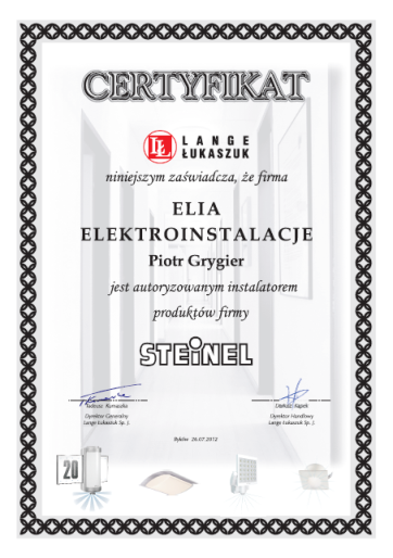 Elia Elektroinstalacje Piotr Grygier
